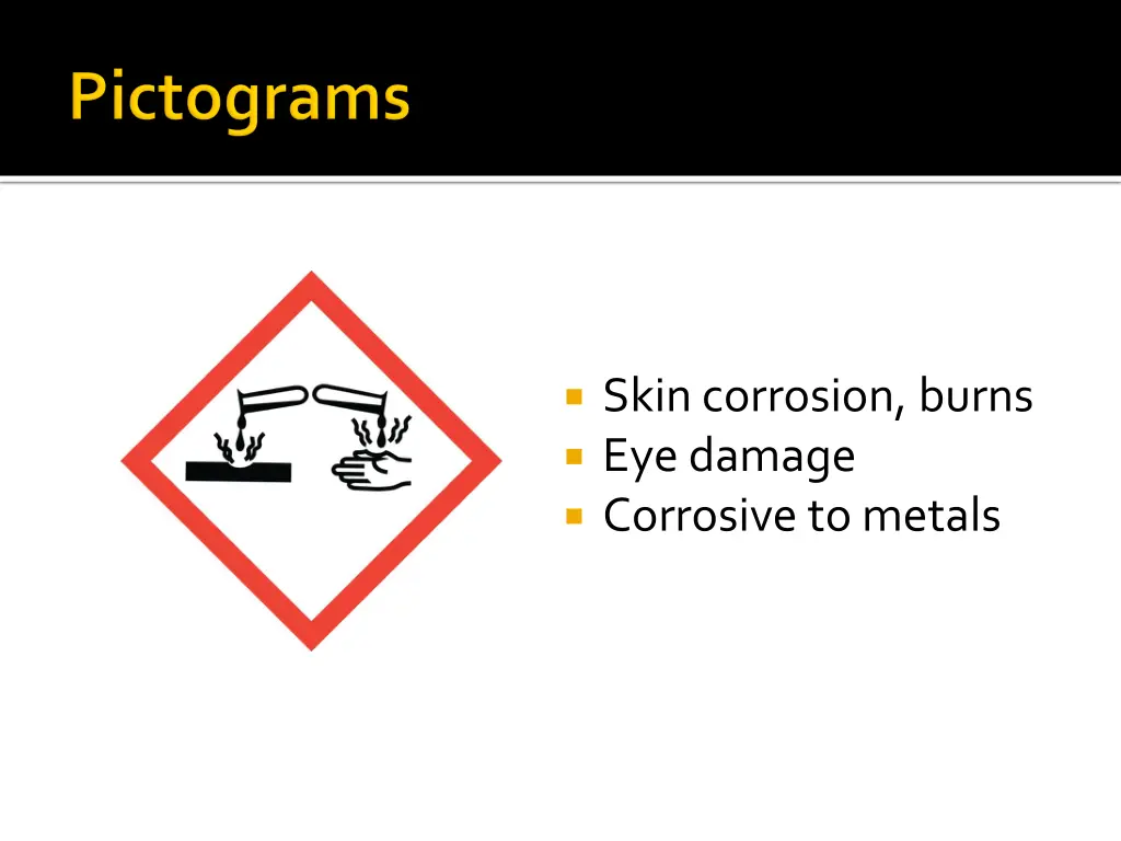 skin corrosion burns eye damage corrosive