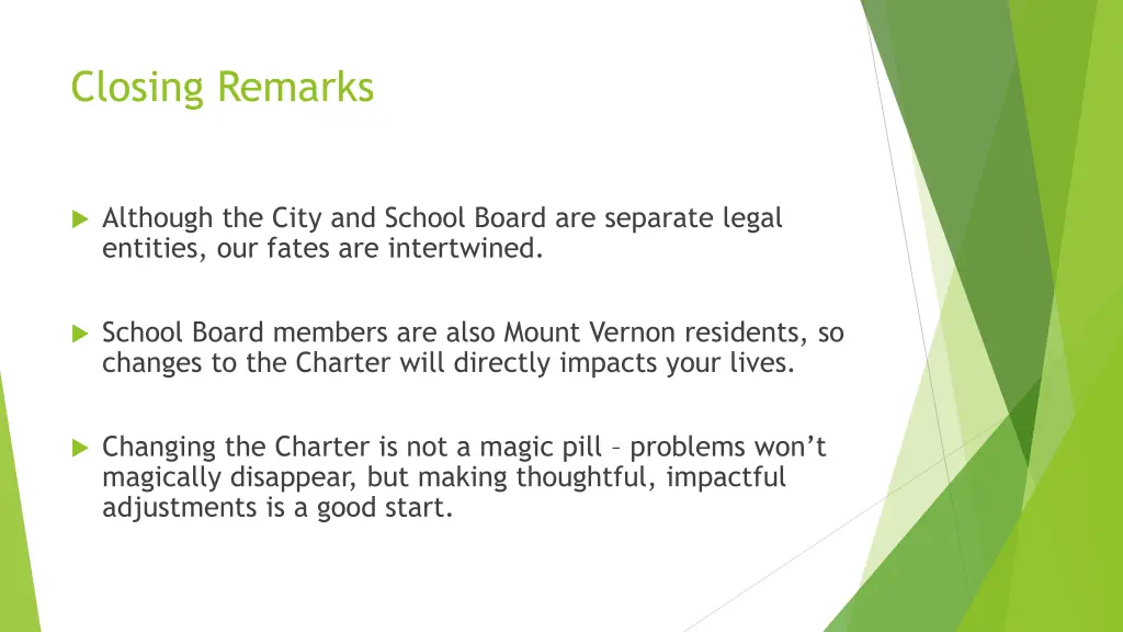 closing remarks