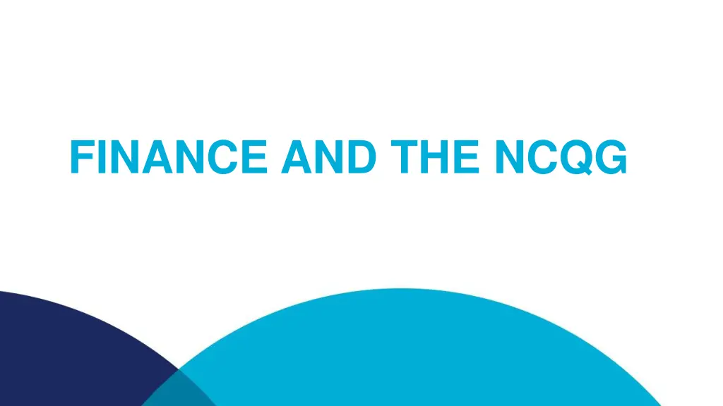 finance and the ncqg