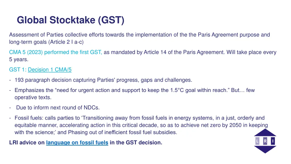global stocktake gst
