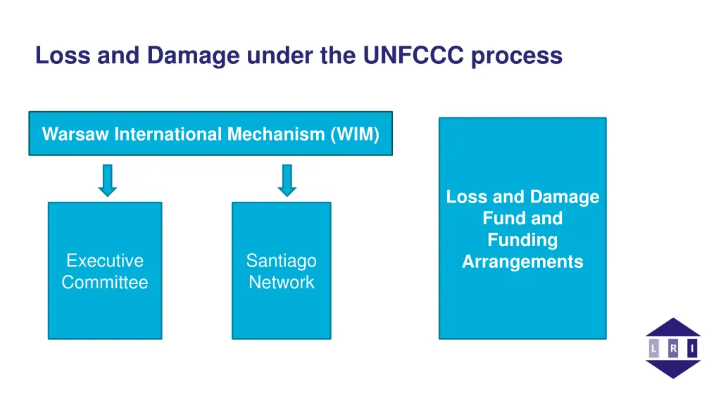 loss and damage under the unfccc process