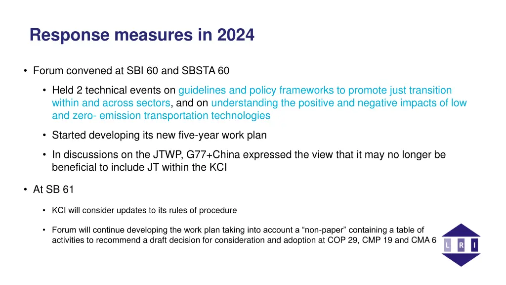 response measures in 2024