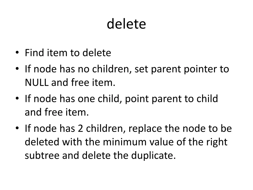 delete