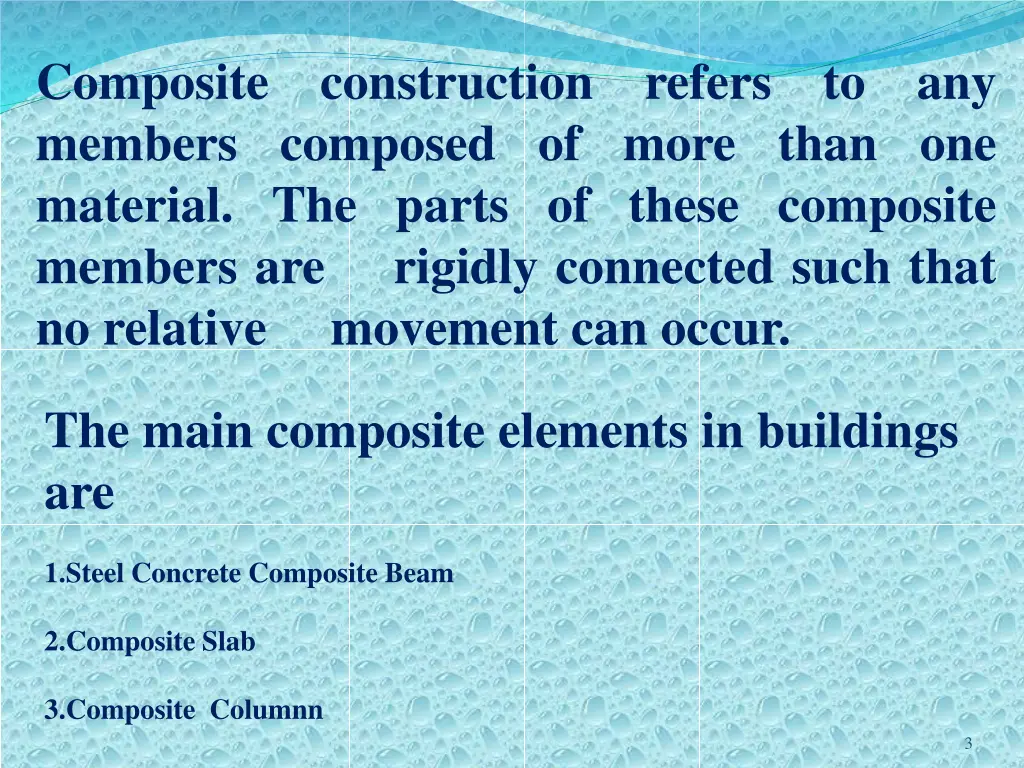 composite construction refers to any members