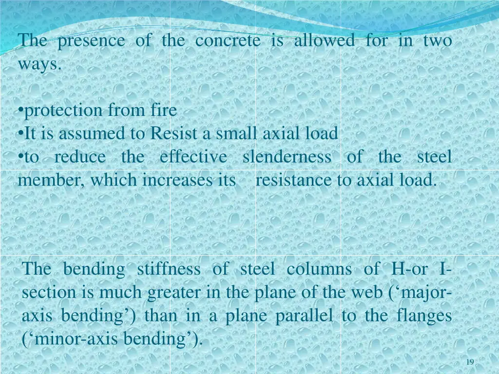 the presence of the concrete is allowed