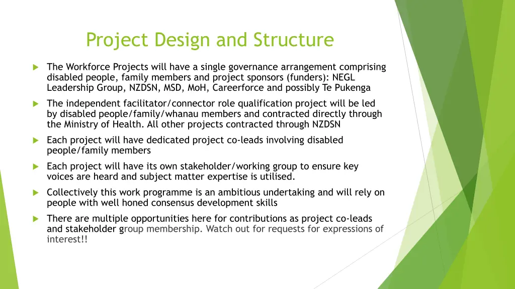 project design and structure