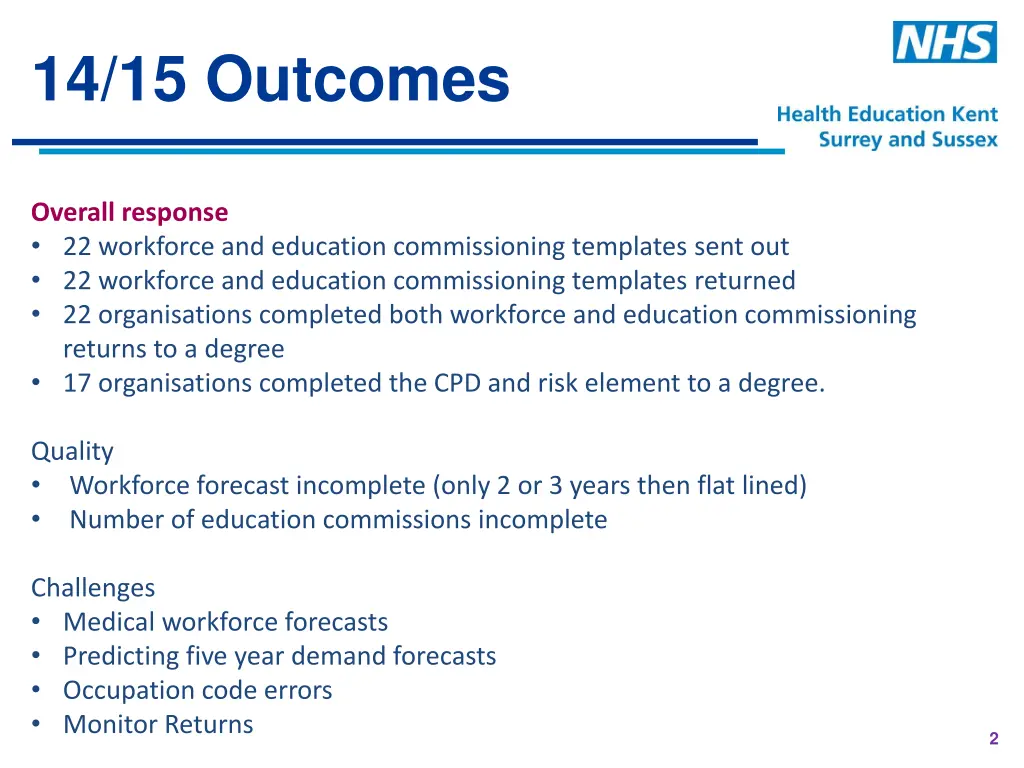 14 15 outcomes
