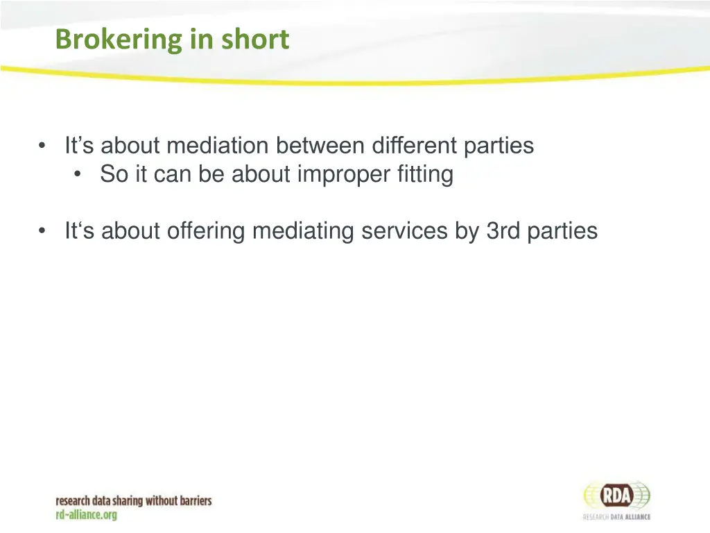 brokering in short