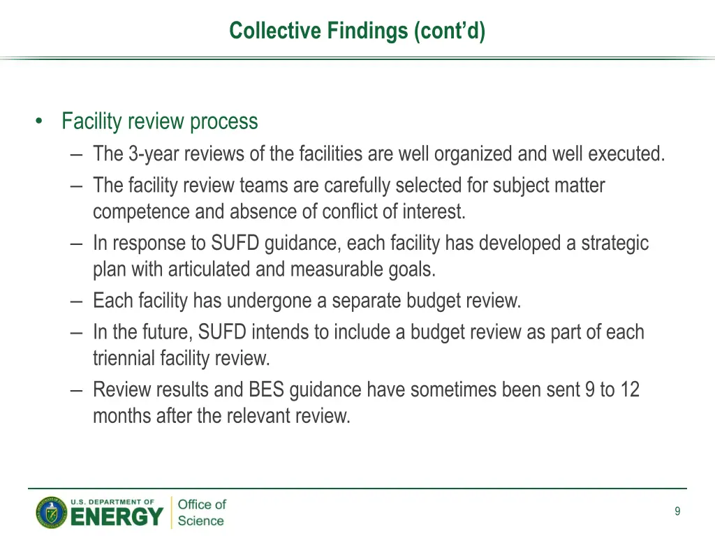 collective findings cont d