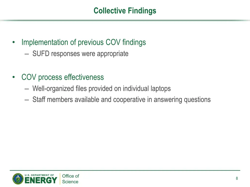 collective findings