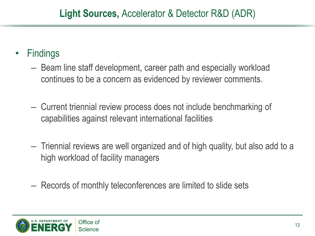 light sources accelerator detector r d adr