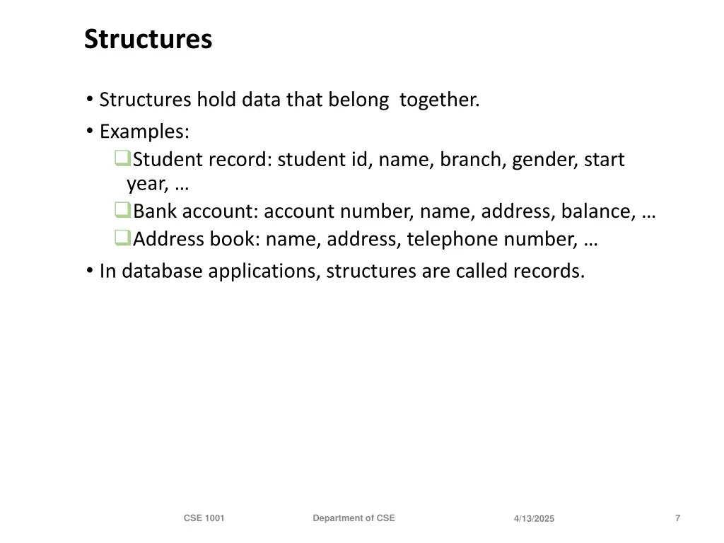 structures