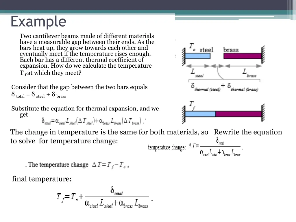 example two cantilever beams made of different