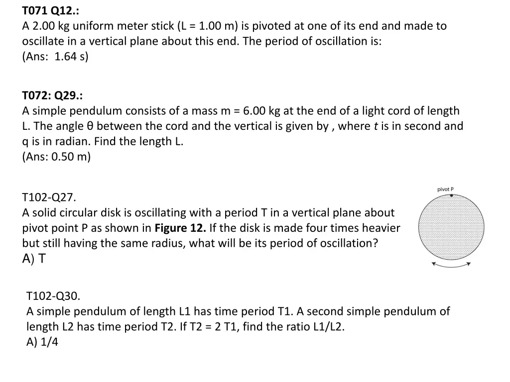 t071 q12 a 2 00 kg uniform meter stick