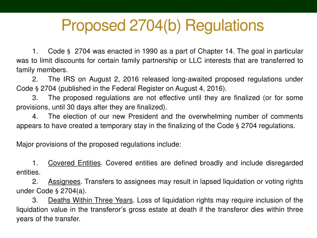 proposed 2704 b regulations