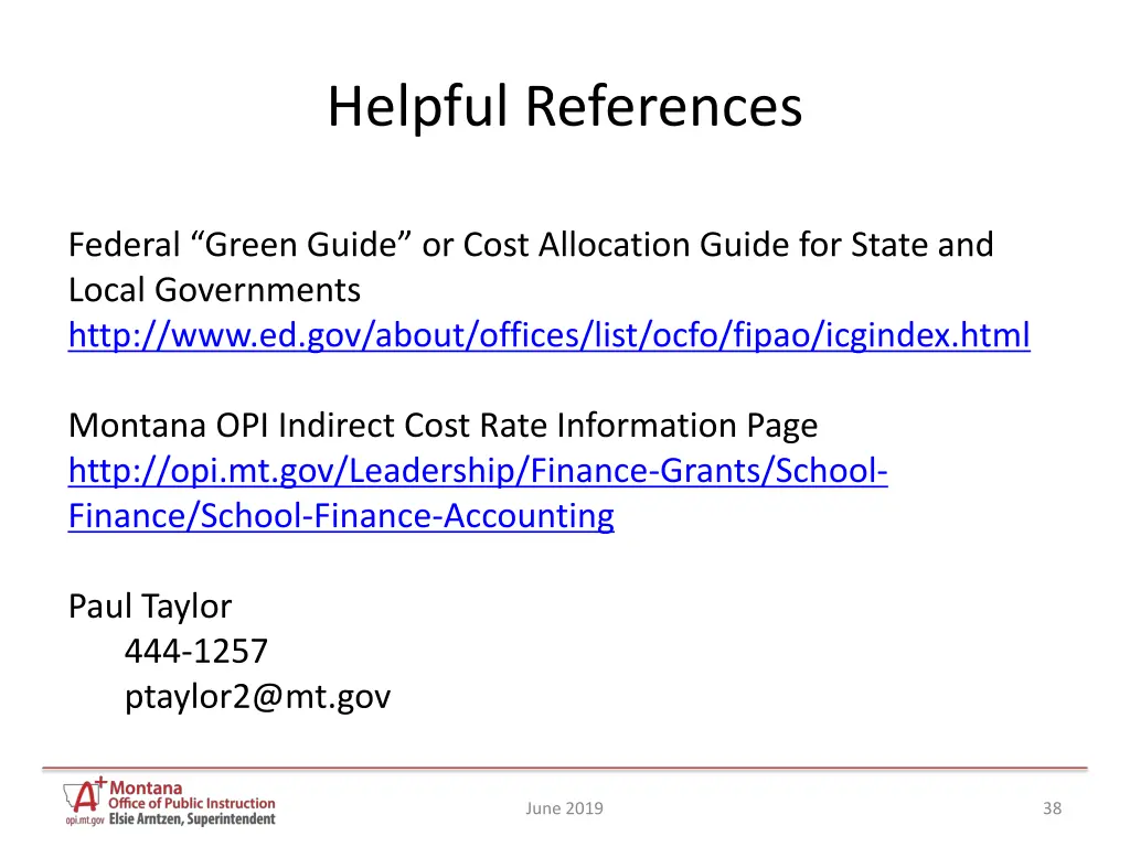 helpful references