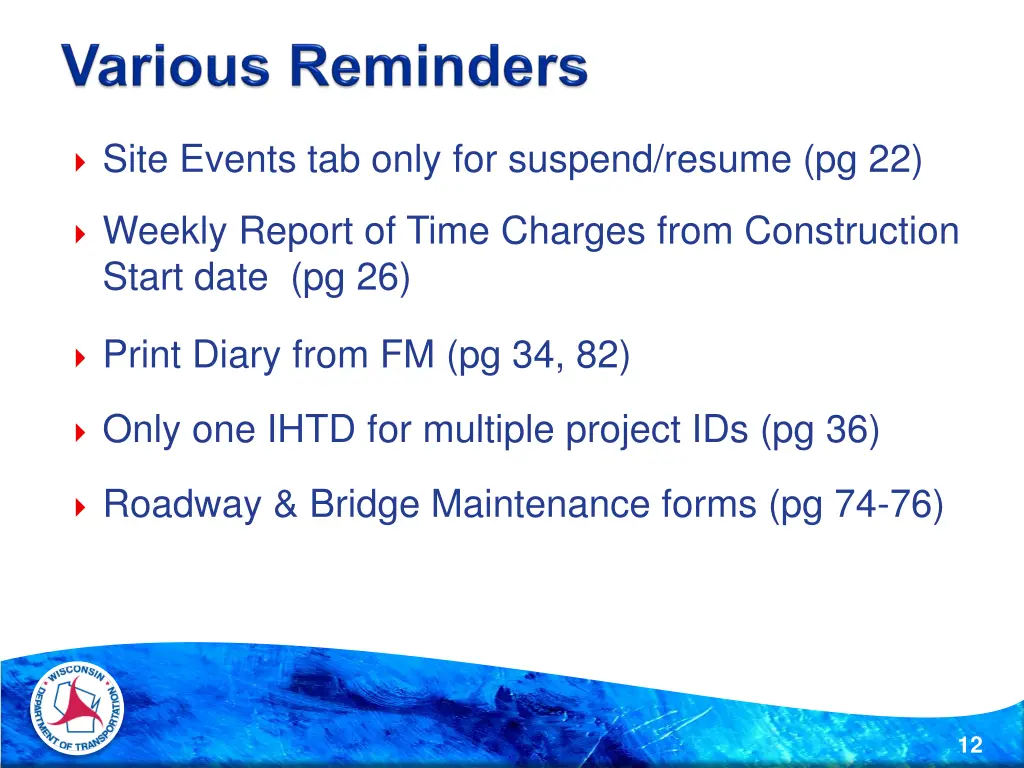 site events tab only for suspend resume pg 22