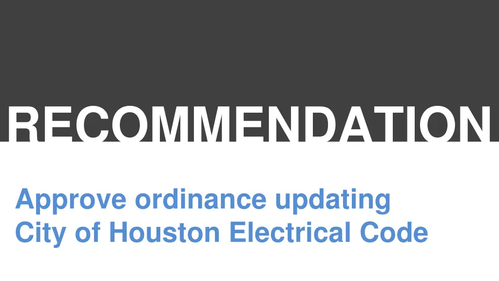 recommendation