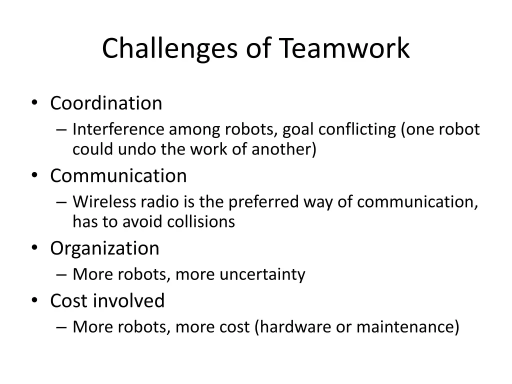 challenges of teamwork