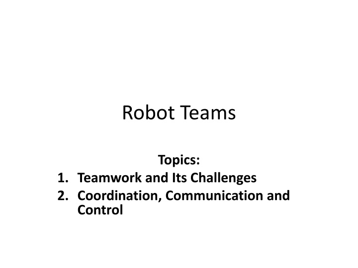 robot teams