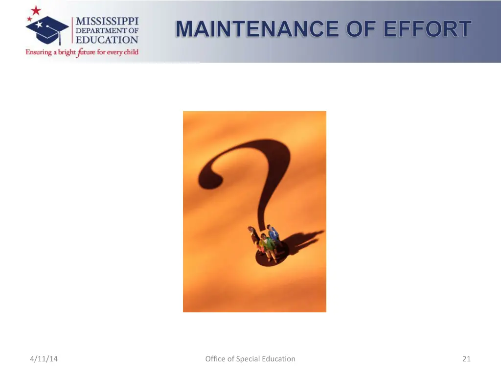 maintenance of effort