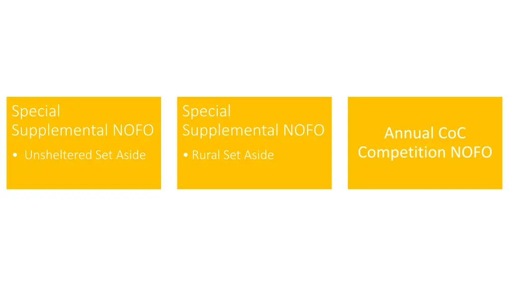 special supplemental nofo