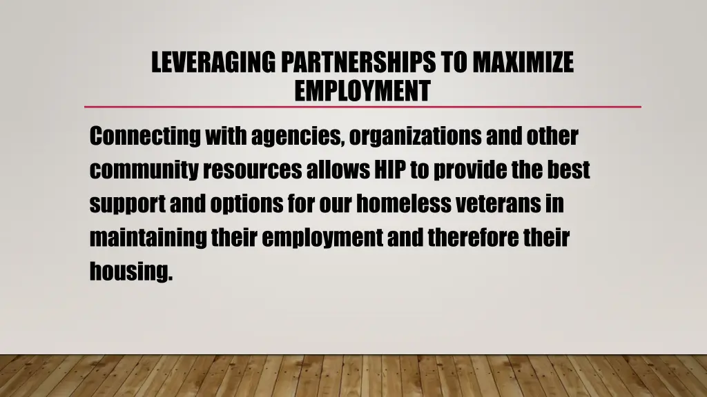 leveraging partnerships to maximize employment 10