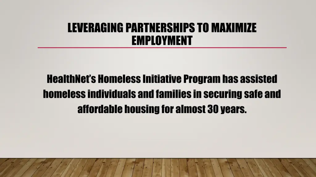 leveraging partnerships to maximize employment 3