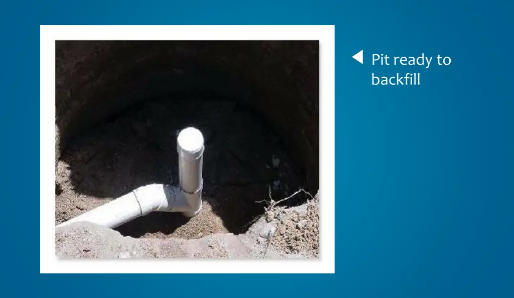 pit ready to backfill