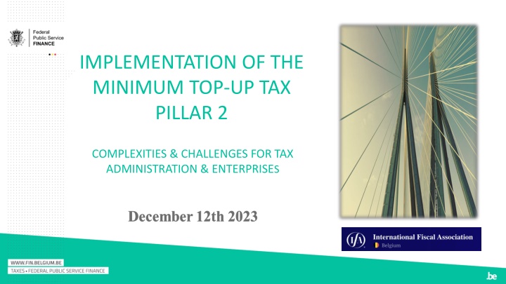 implementation of the minimum top up tax pillar 2