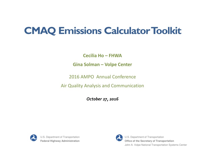 cmaq emissions calculator t oolkit