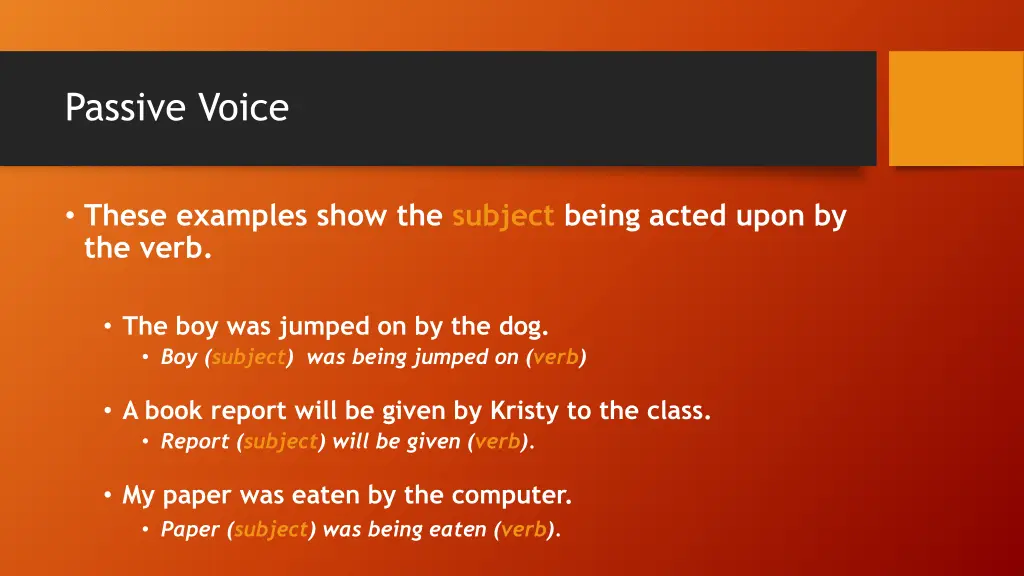 passive voice 1
