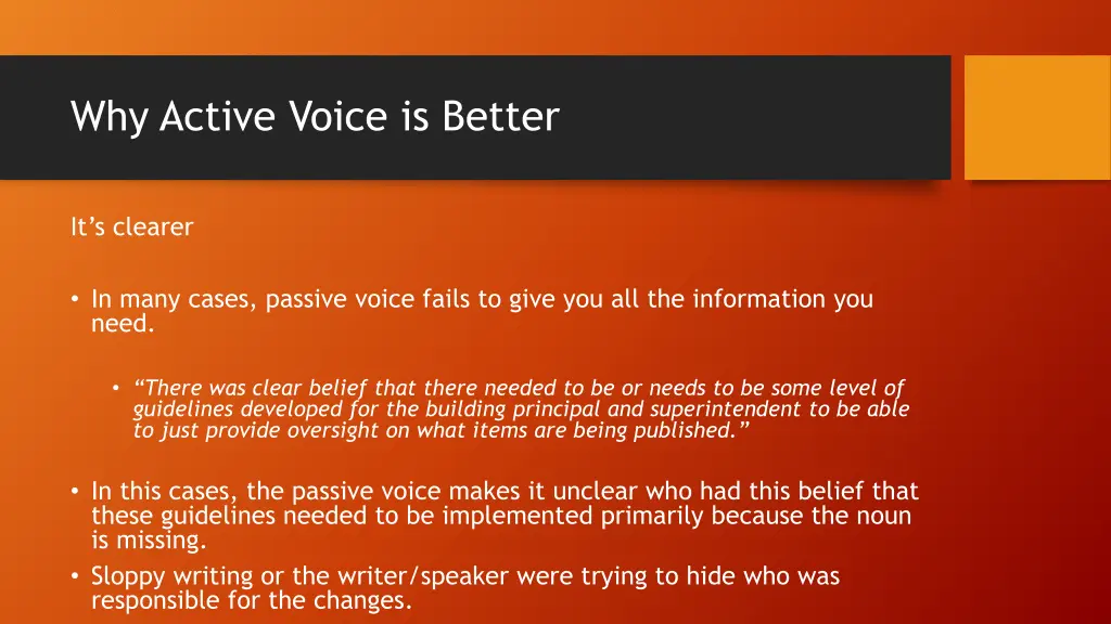 why active voice is better 2