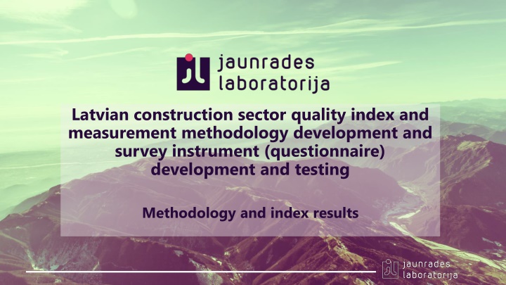 latvian construction sector quality index