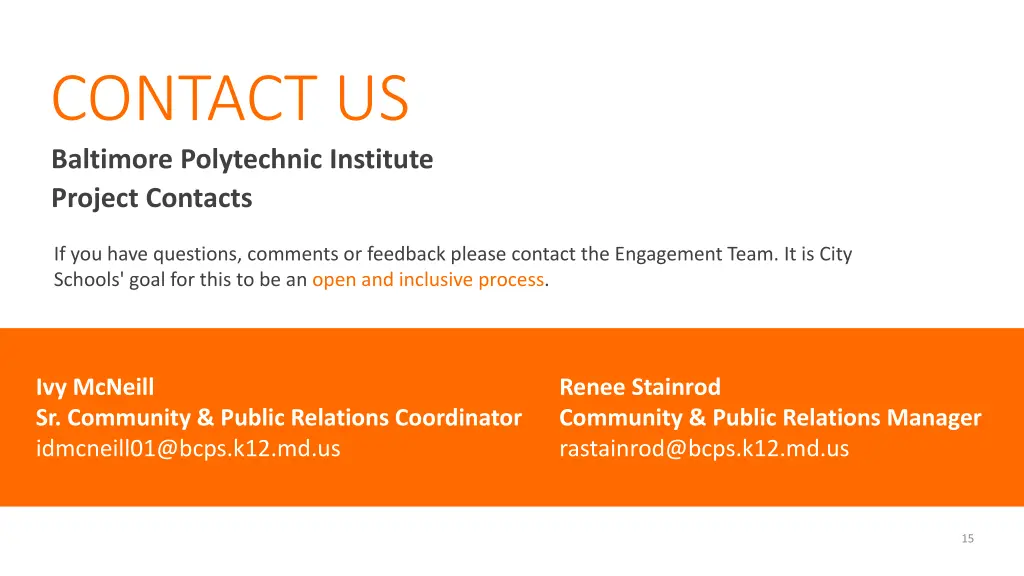 contact us