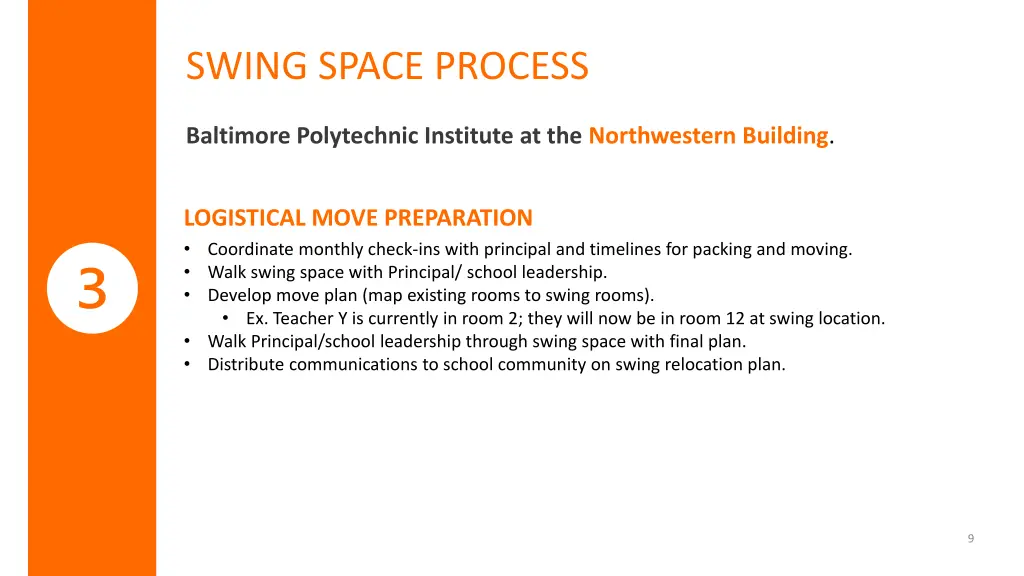 swing space process 2