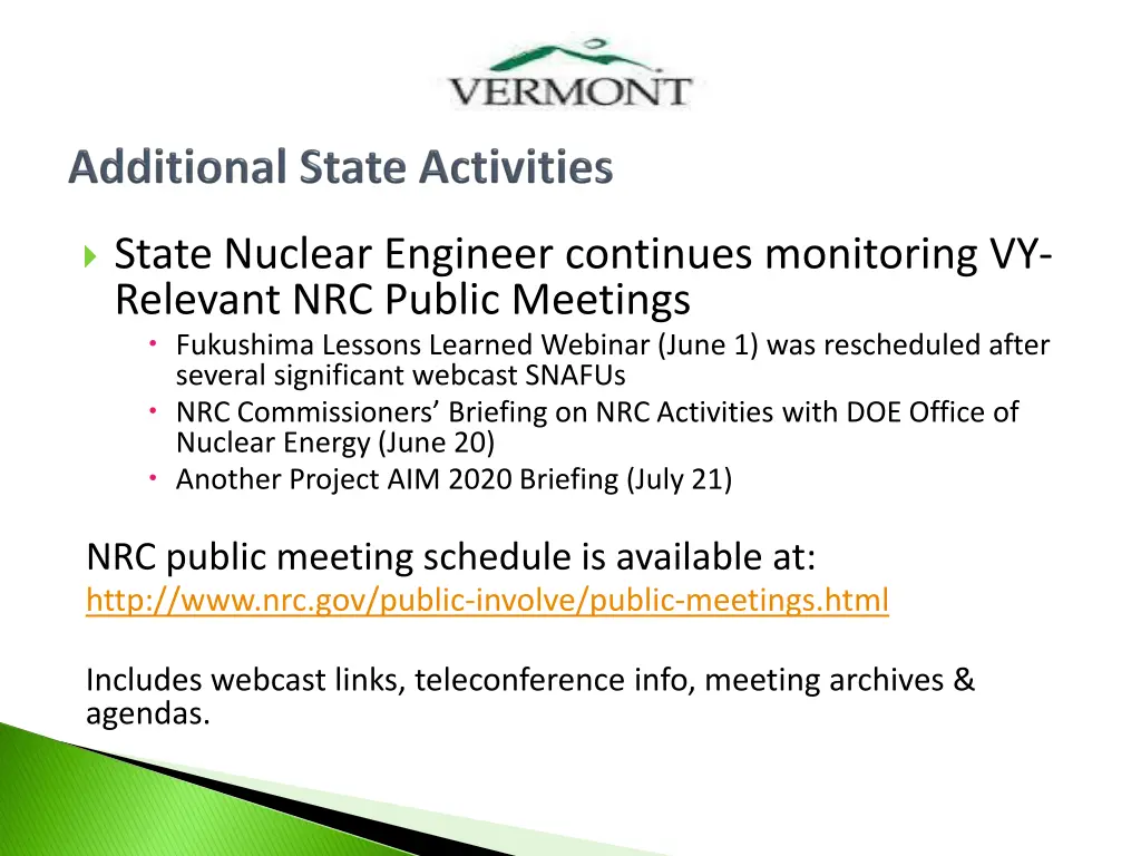 state nuclear engineer continues monitoring