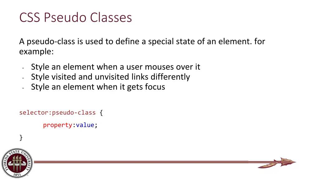 css pseudo classes