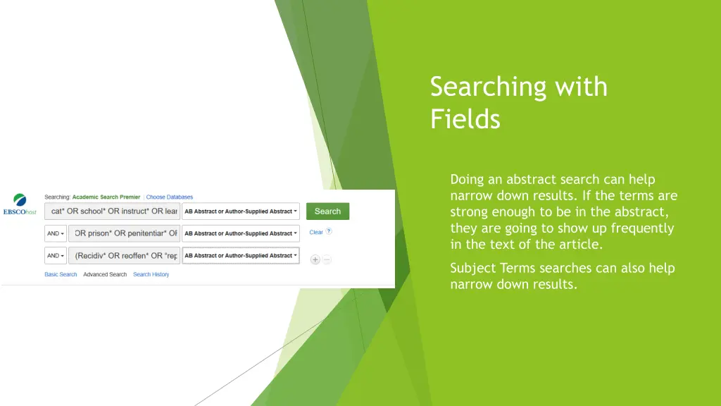 searching with fields