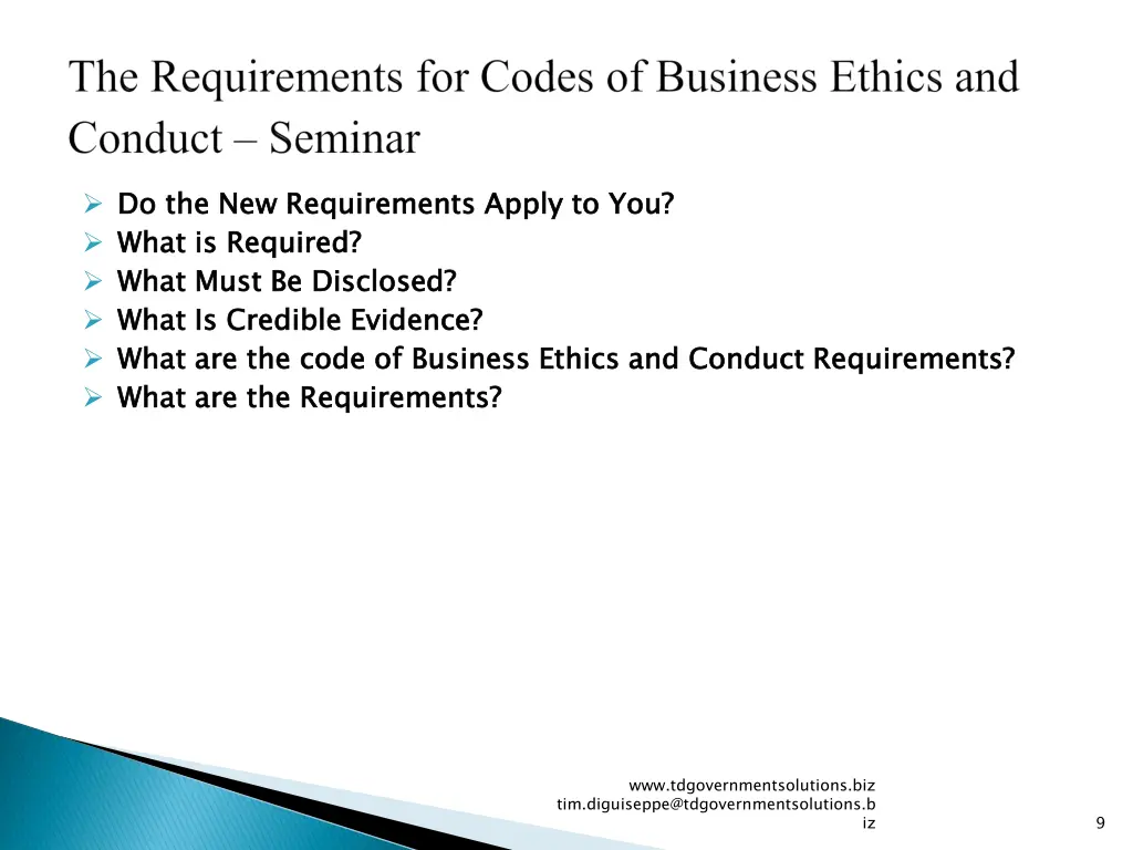 do the new requirements apply to you what