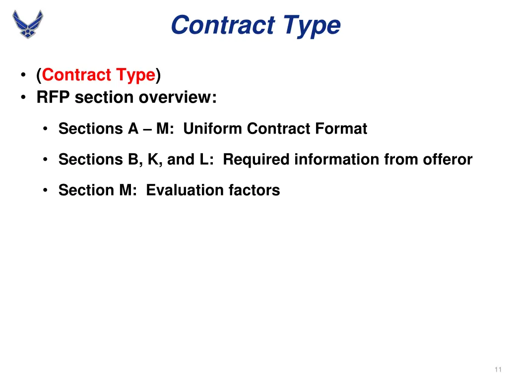 contract type