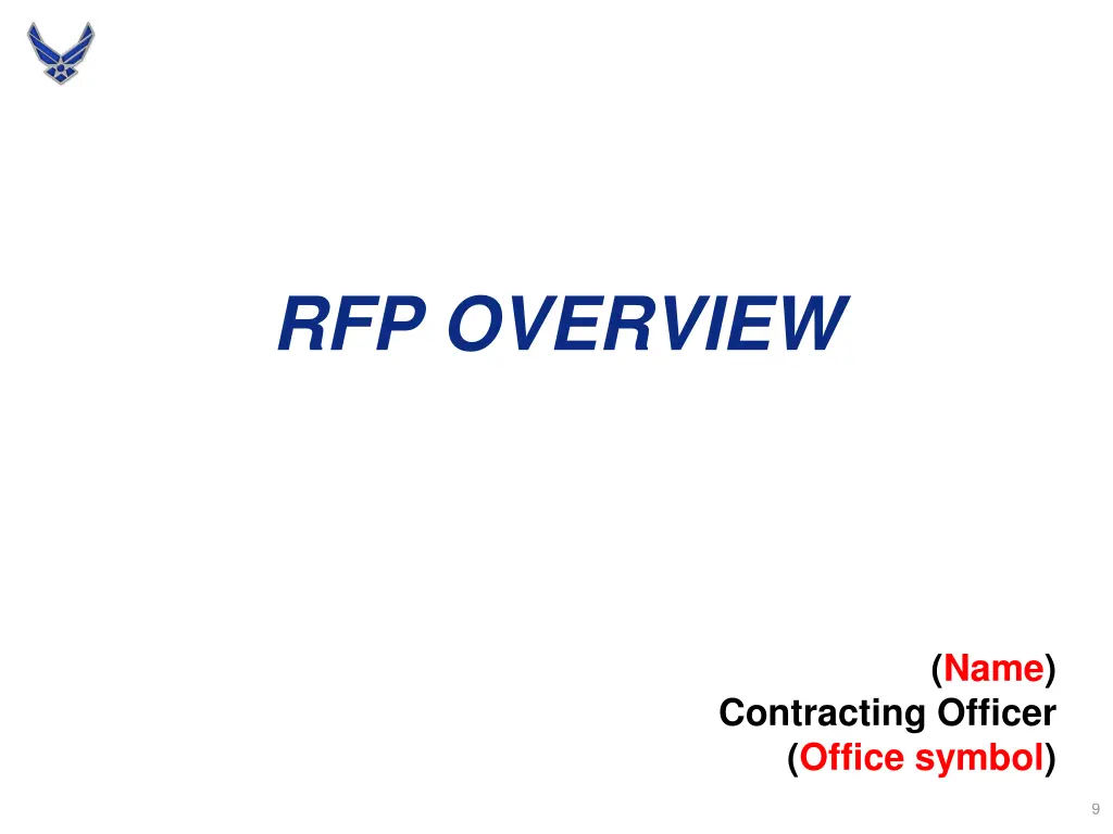 rfp overview