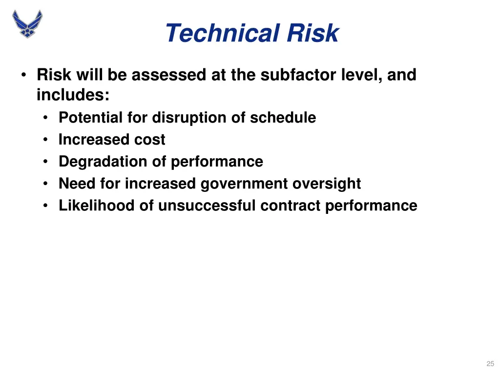 technical risk