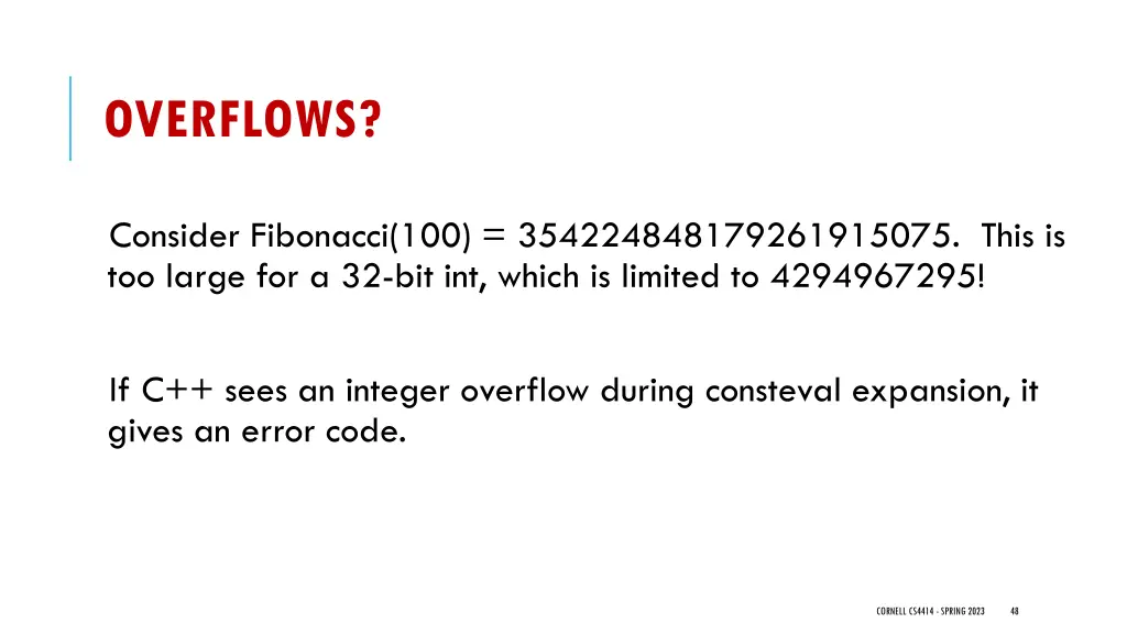 overflows