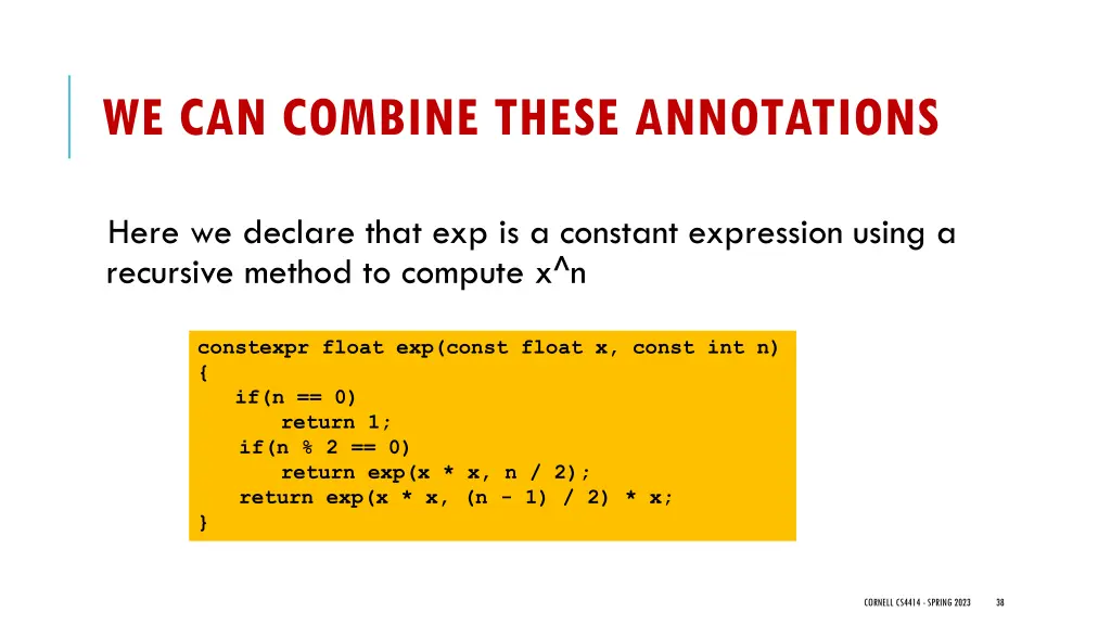 we can combine these annotations