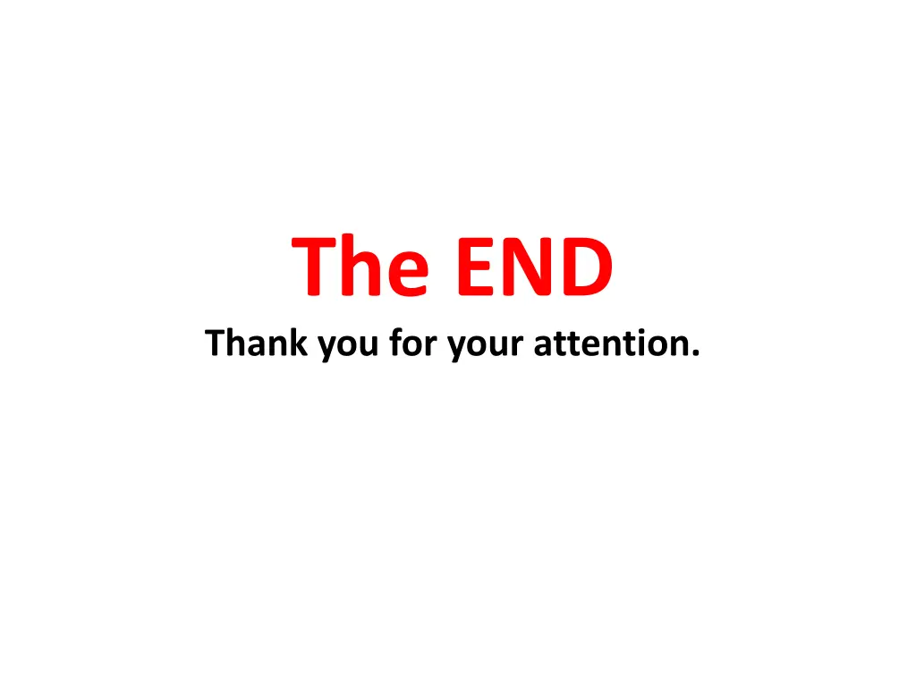 the end thank you for your attention