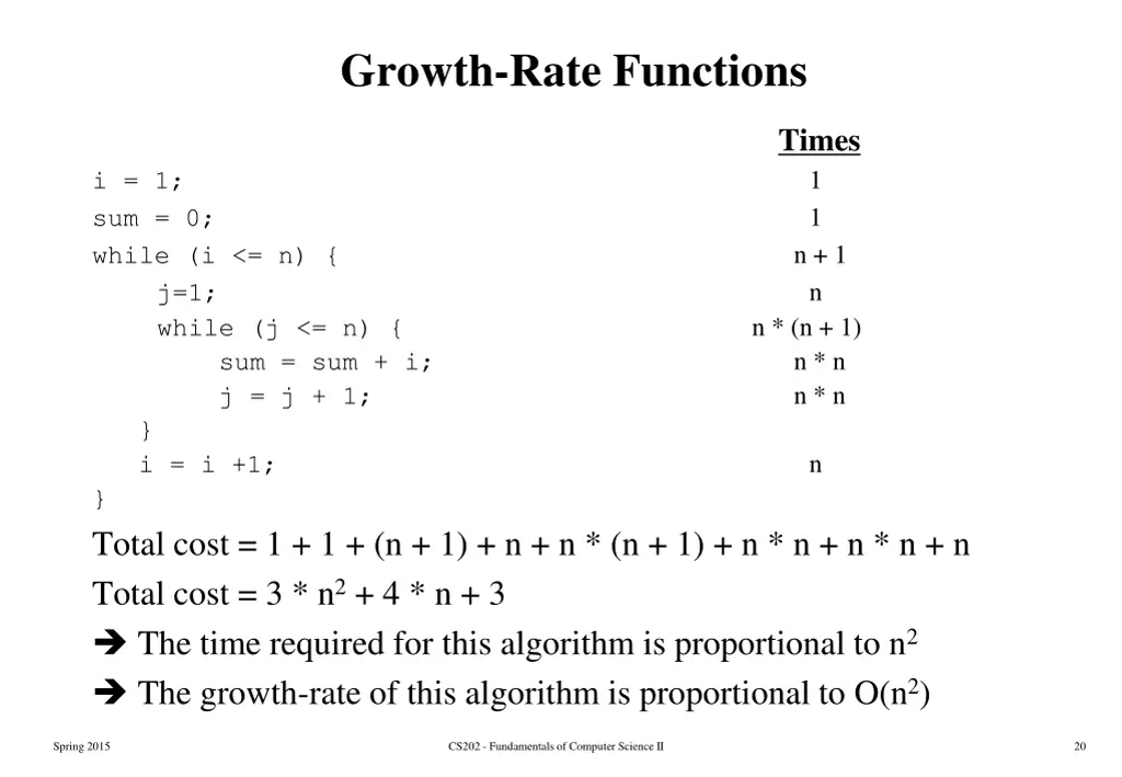 growth rate functions 1