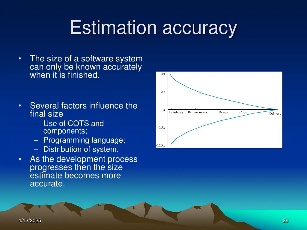 estimation accuracy