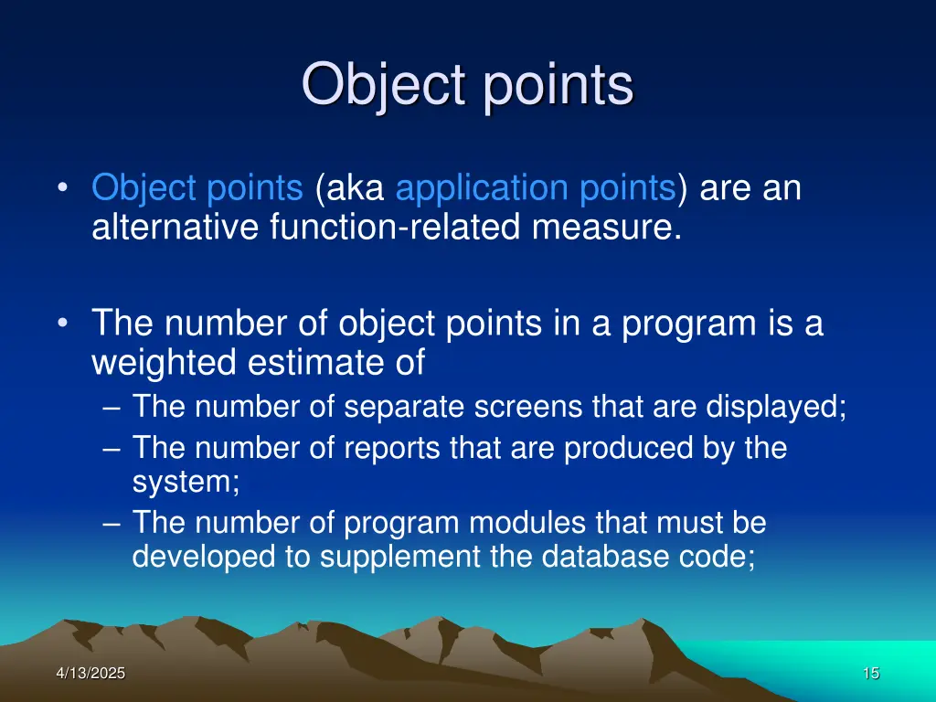 object points