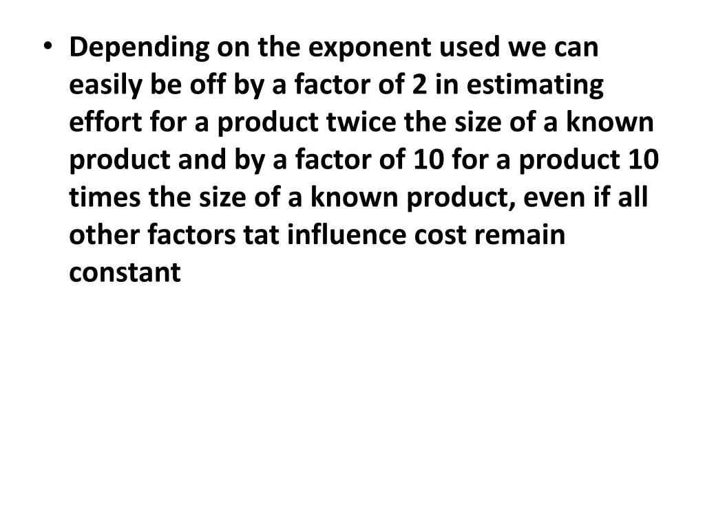depending on the exponent used we can easily
